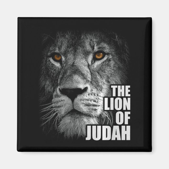 Löwe von Juda Jesus Christlicher Glaube Über Angst Magnet (Vorne)