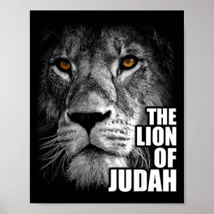 Löwe von Juda Jesus Christlicher Glaube über Angst Poster