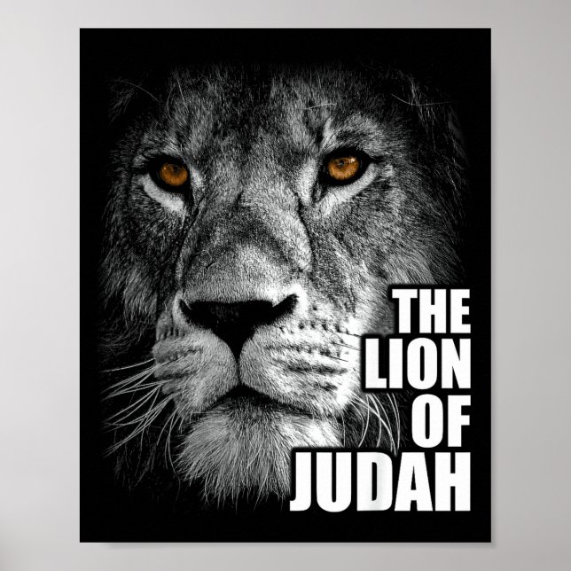 Löwe von Juda Jesus Christlicher Glaube über Angst Poster (Vorne)