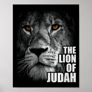 Löwe von Juda Jesus Christlicher Glaube Über Angst Poster
