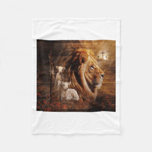 Löwe von Juda Lamm Gott Kreuz Jesus Licht Gott Fleecedecke