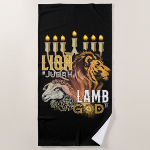 Löwe von Juda Lamm Gottes Strandtuch