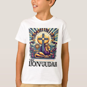Löwe von Juda Männer Frauen Vintage religiöses Tie T-Shirt