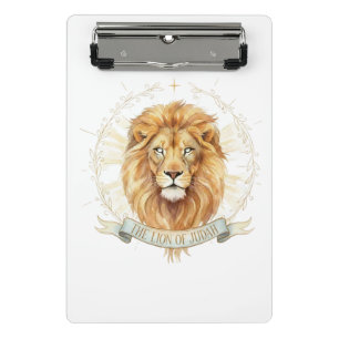 Löwe von Juda Mini-Schreibunterlage - 15 cm x 23 c Mini Klemmbrett