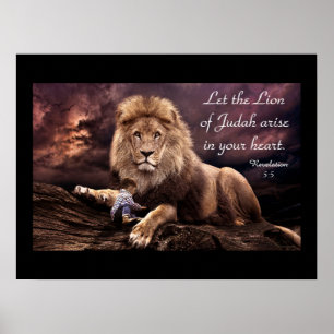 Löwe von Juda Offenbarung 5:5 Poster