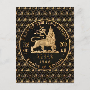 Löwe von Juda - Reich von Äthiopien - Postkarte