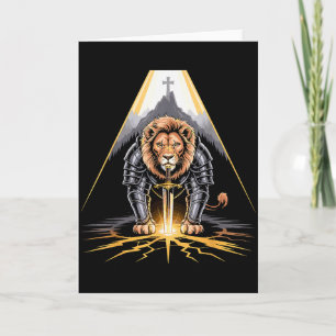 Löwe von Juda Schwert und Kreuz christlicher Krieg Karte