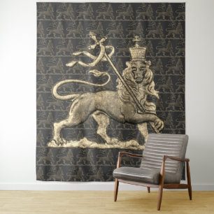 Löwe von Juda-Tapete Rasta-Banner Wandteppich