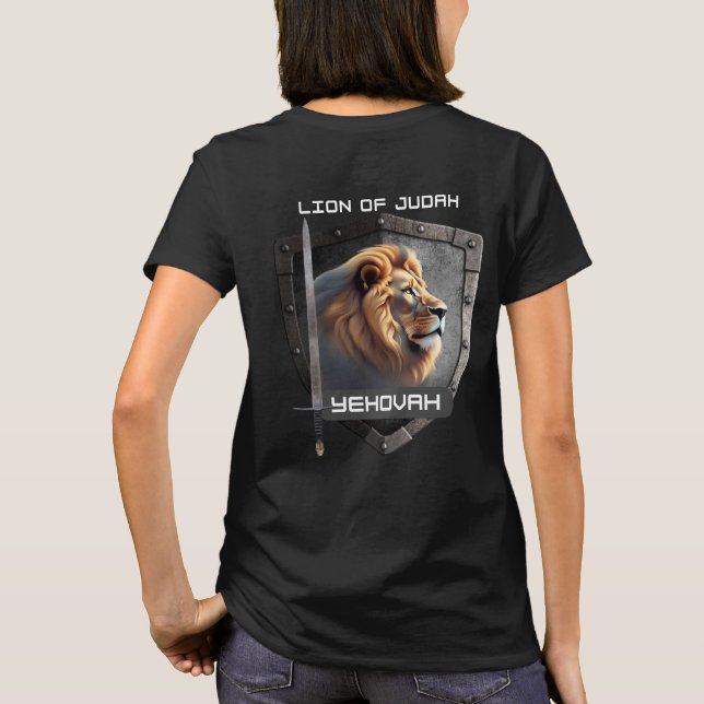 Löwe von Juda Yehovah T-Shirt (Rückseite)
