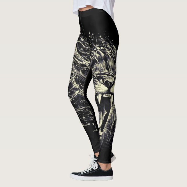 Löwe von Judah - Jah Rasta - Power Yoga Leggings (Links)