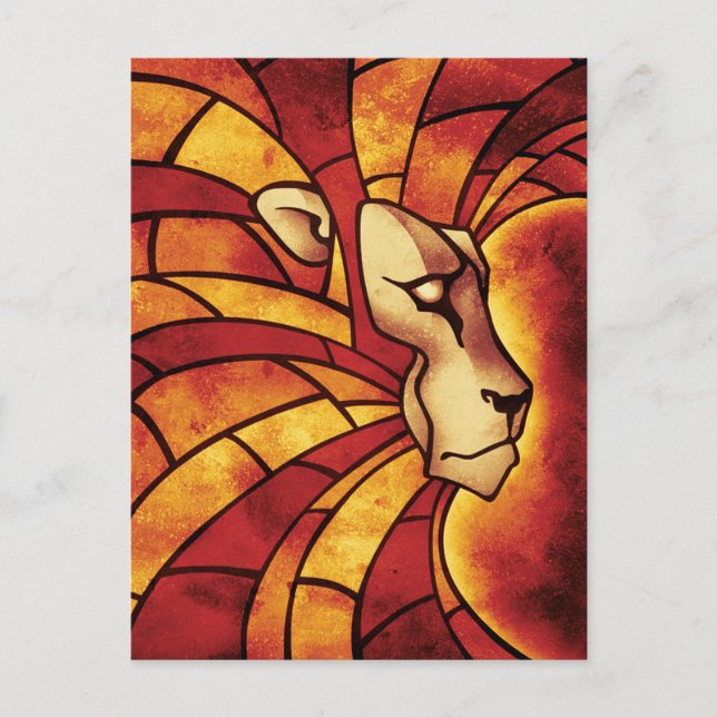 Löwe von Judah - Jah Rastafari - Postcard Postkarte (Vorderseite)