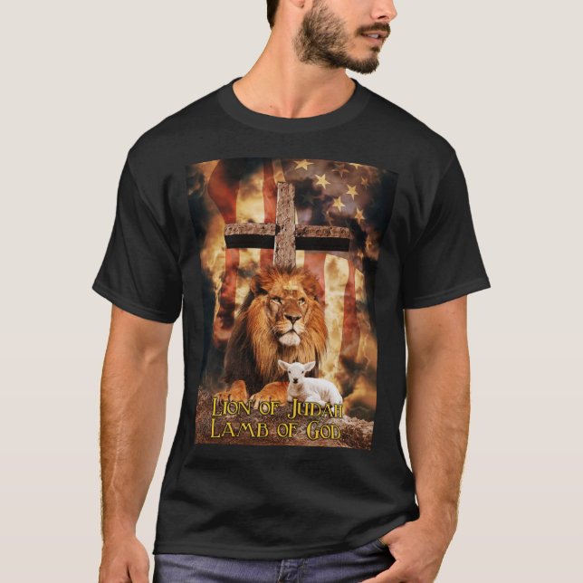 Löwe von Judah Lamb of God Funny House Hot Gift673 T-Shirt (Vorderseite)