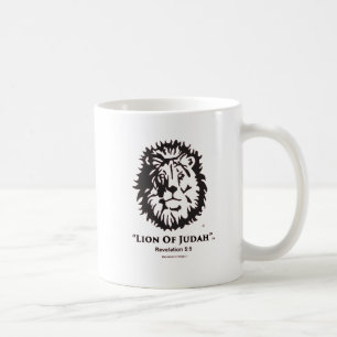 "Löwe von Judah" Logo der Kaffee-Tasse w/Black Tasse