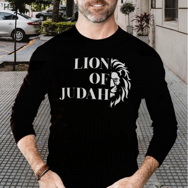 Löwe von Judah Moderner Wasserfarben T - Shirt (Lion of Judah Modern Watercolor T-Shirt)