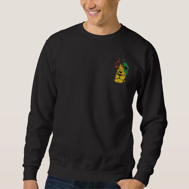 Löwe von Judah - Rasta Sweatshirt (Vorderseite)