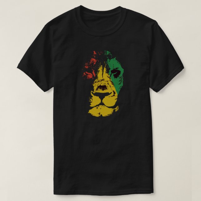 Löwe von Judah - Rasta T-Shirt (Design vorne)