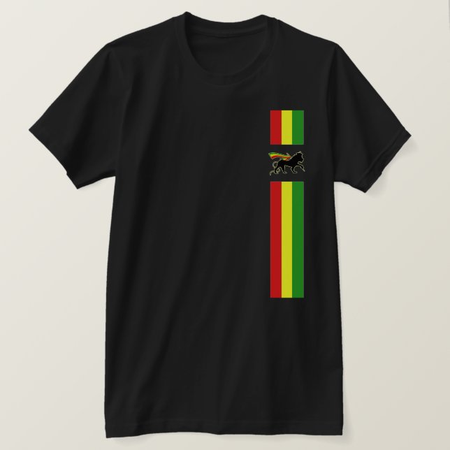 Löwe von Judah - Rasta T-Shirt (Design vorne)