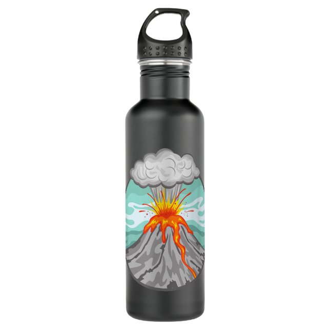 Löwe von Judah Rastafari Rasta Reggae Jamaica Gesc Edelstahlflasche (Vorderseite)