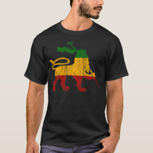 Löwe von Judah Rastafari Rasta Reggae Jamaica Gesc T-Shirt