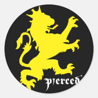 Löwe von Judah Runder Aufkleber