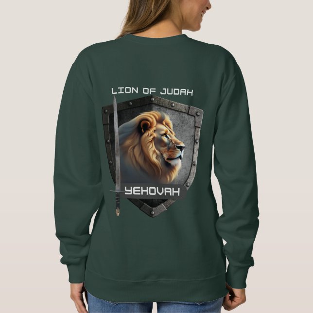 Löwe von Judah Yehovah Sweatshirt (Rückseite)