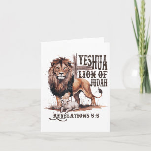Löwe von Judah Yeshua Jesus Bible Religious Christ Karte