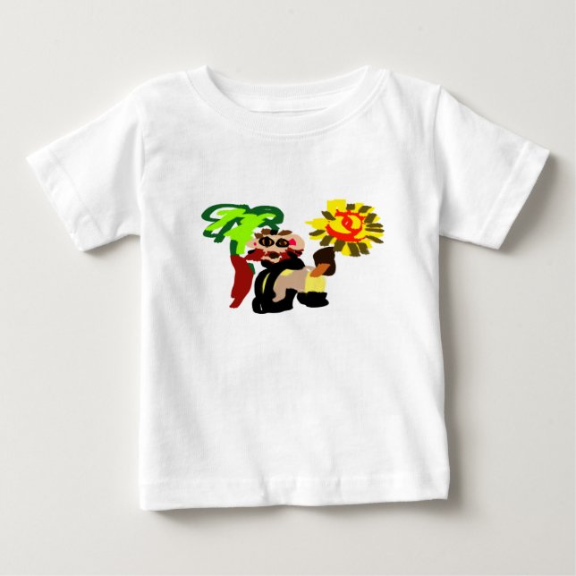 Löwe warm Blüte  Baby T-shirt (Vorderseite)