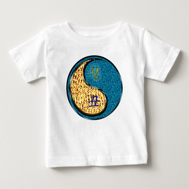 Löwe & Wasserbüffel Baby T-shirt (Vorderseite)