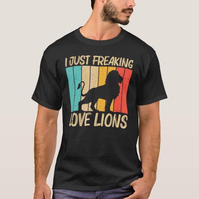Löwe Weibchen Löwe Jungle Safari Tier 1 T-Shirt (Vorderseite)