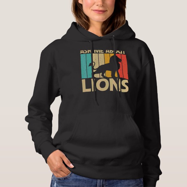 Löwe Weibchen Löwe Jungle Safari Tier Hoodie (Vorderseite)
