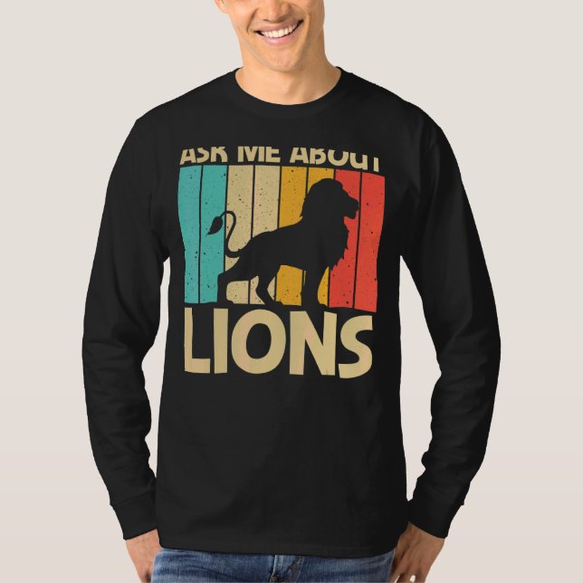 Löwe Weibchen Löwe Jungle Safari Tier T-Shirt (Vorderseite)