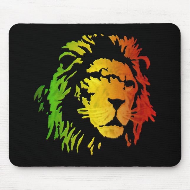 Löwe Zion Judah des Reggae-Löwes Mousepad (Vorne)