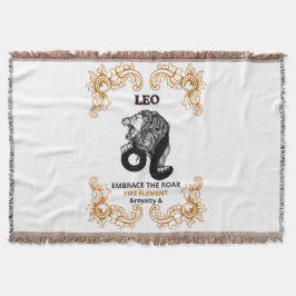 Löwe Zodiac Königlichkeit | Umarme das Feuer-Eleme Decke