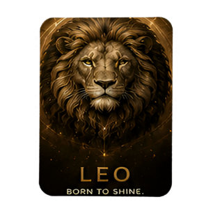 Löwe Zodiac Löwe Himmelskörper Astrologie Symbol Magnet