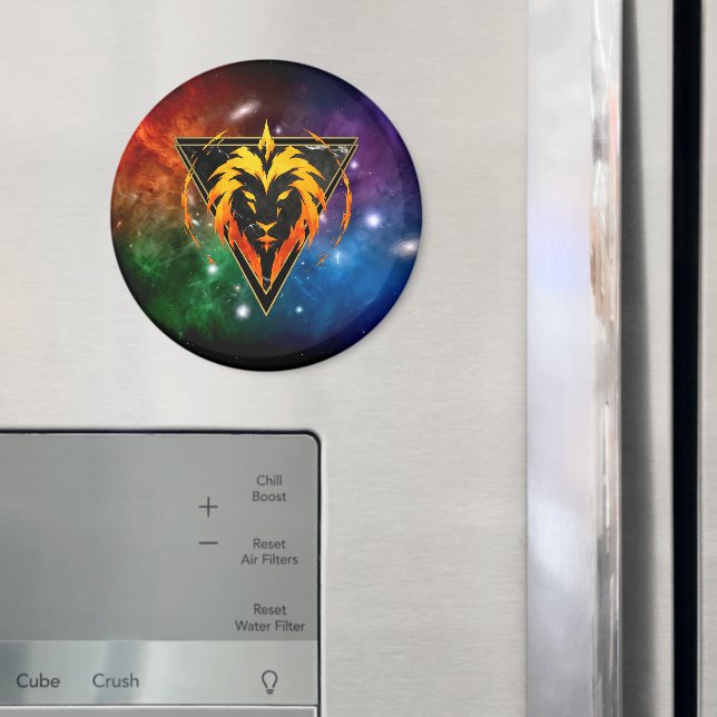 Löwe Zodiaque Geschenk Astrologie Magnet (In Situ (Kühlschrank))