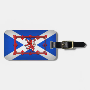 Löwe zügellos auf schottischer Flagge Gepäckanhänger