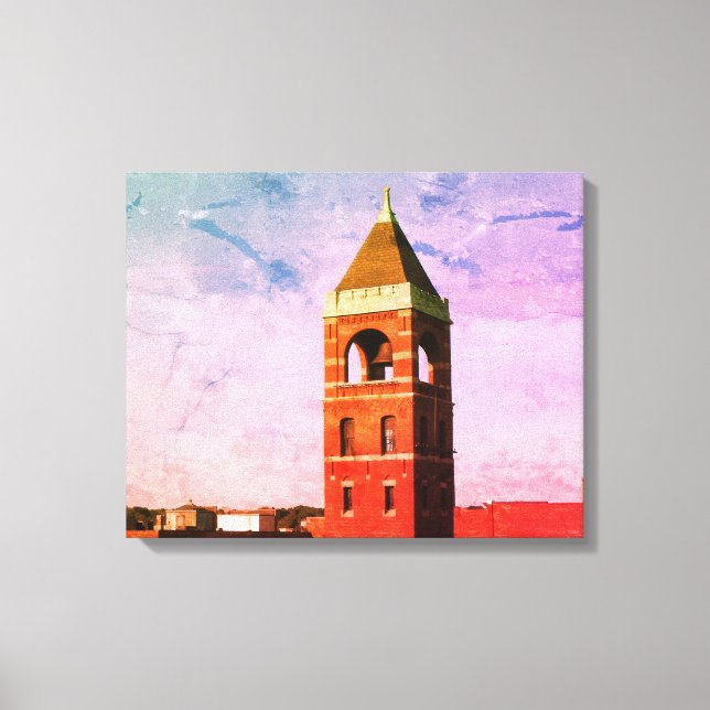 Lowell MA Roof Top Serie Wrapper Canvas Leinwanddruck (Vorderseite)