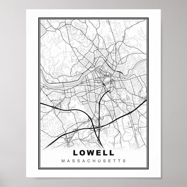 Lowell Map Poster (Vorne)