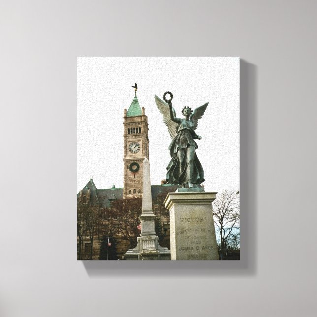 LOWELL MASSACHUSETTS CITY HALL WRAPPED CANVAS LEINWANDDRUCK (Vorderseite)