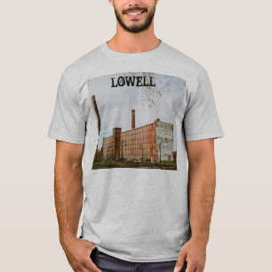 Lowell Massachusetts Mill Gebäude T-Shirt