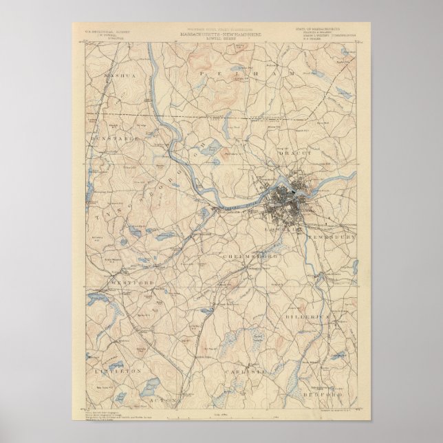 Lowell, Massachusetts Poster (Vorne)