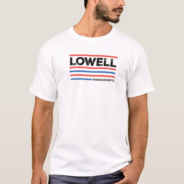 Lowell Massachusetts Resident Ma Local Lowellian H T-Shirt (Vorderseite)
