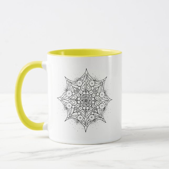 Löwemandala-Tasse Tasse (Links)