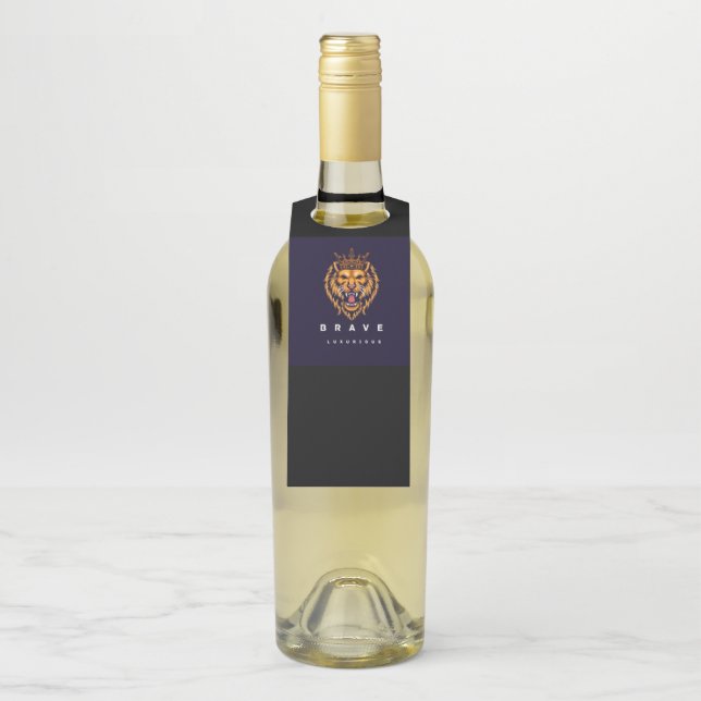 Löwen-bedrucktes Flaschenanhänger  (Auf Flasche)