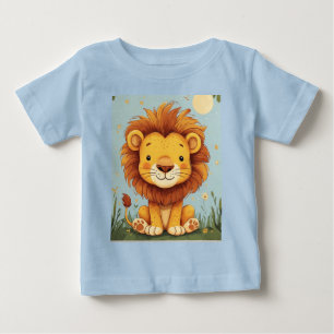 Löwen Cartoon Kunst für Kinderzimmer Wände Baby T-shirt