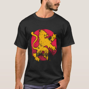 Löwen essen die Sonne Renaissance Mittelalterliche T-Shirt