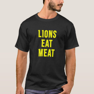 Löwen essen Fleisch Premium_2 T-Shirt