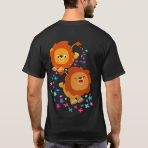 Löwen für niedliche Cartoon im Garten T - Shirt (h