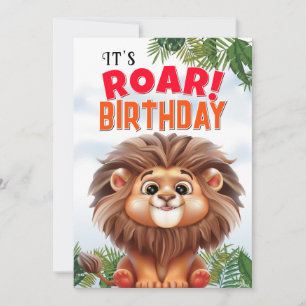 Löwen Geburtstag  Karte