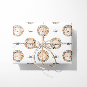 Löwen-Geschenkpapier Süßes Baby-Tier Geschenkpapier